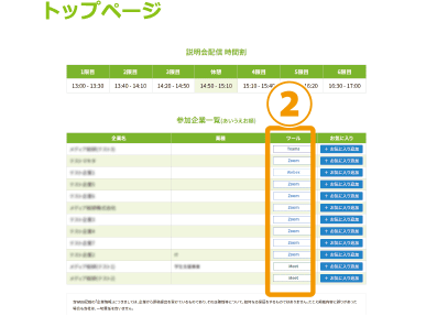 企業の配信ツールの確認方法